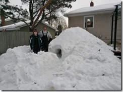 snow fort